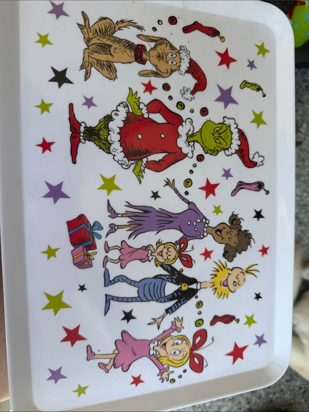 Grinch holiday platter- never used